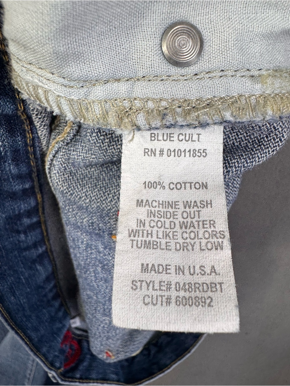 Y2K BLUE CULT Women’s Low Rise Medium Blue Washed Bootcut Flared Jeans, 31 - Picture 8 of 14